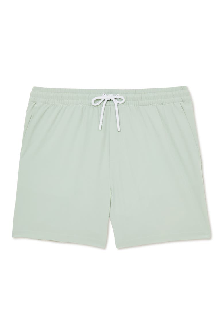 Cliff Water Resistant Swim Trunks, Alternate, color, MINT GREEN