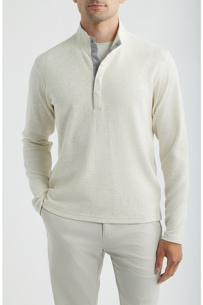 Ransel Quarter Snap Placket Pullover, Main, color, CREAM