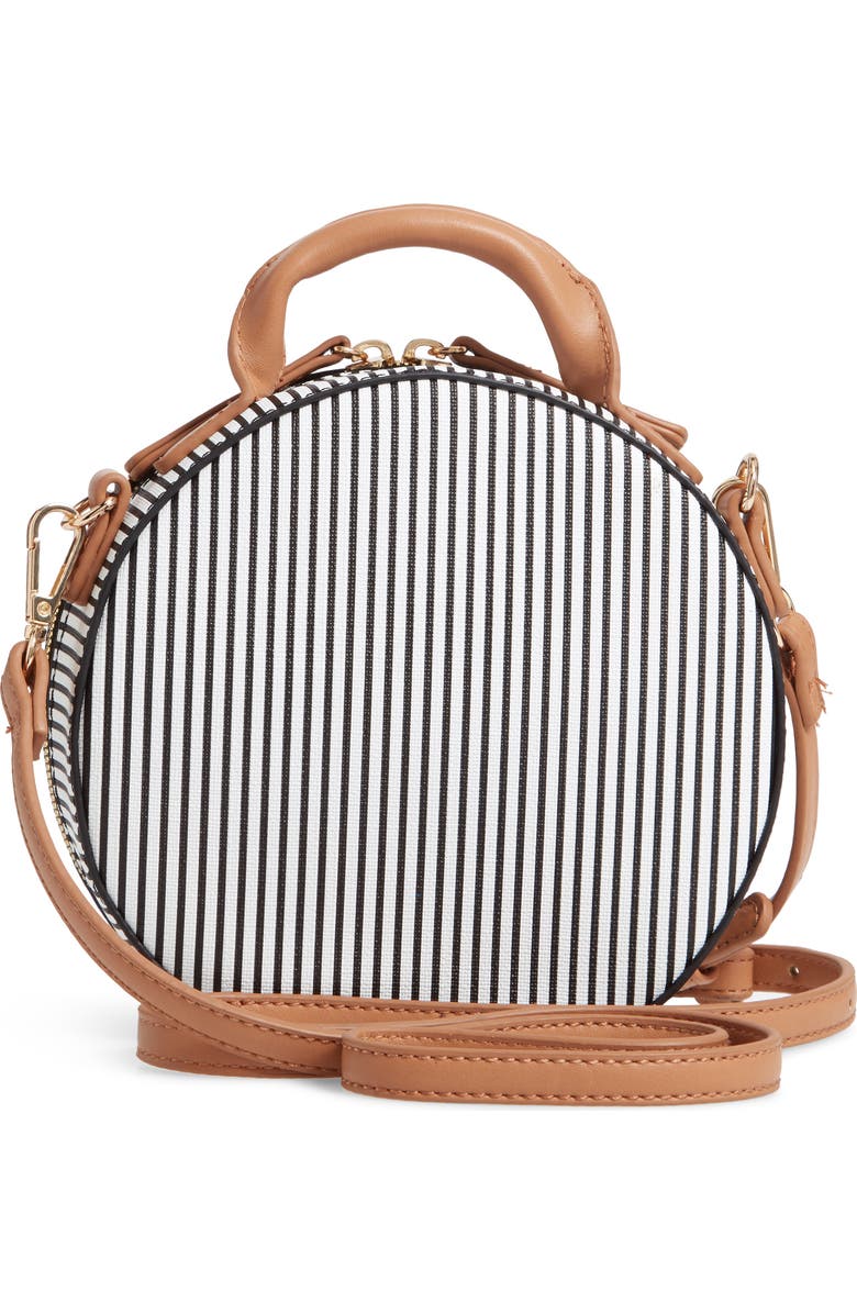 Malibu Skye Semi Round Faux Leather Bag, Alternate, color,