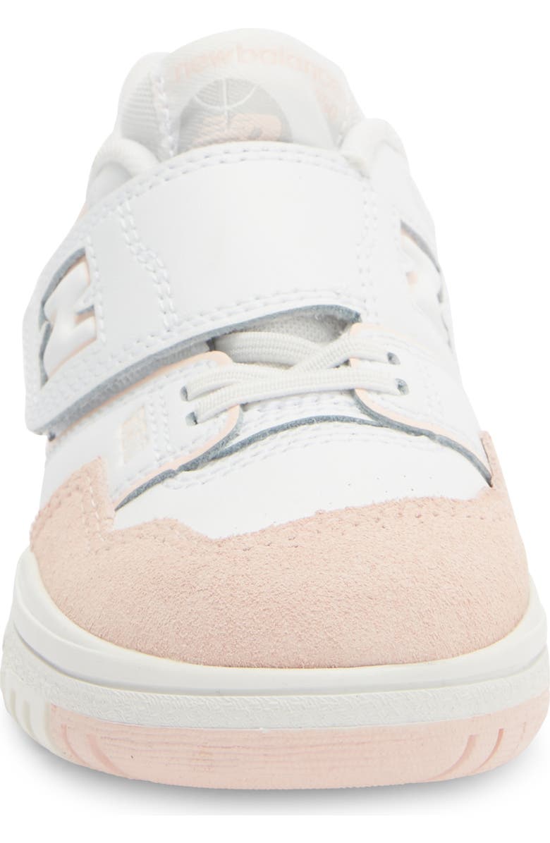 New Balance Kids' B550 Sneaker, Alternate, color, White/ Pink Haze