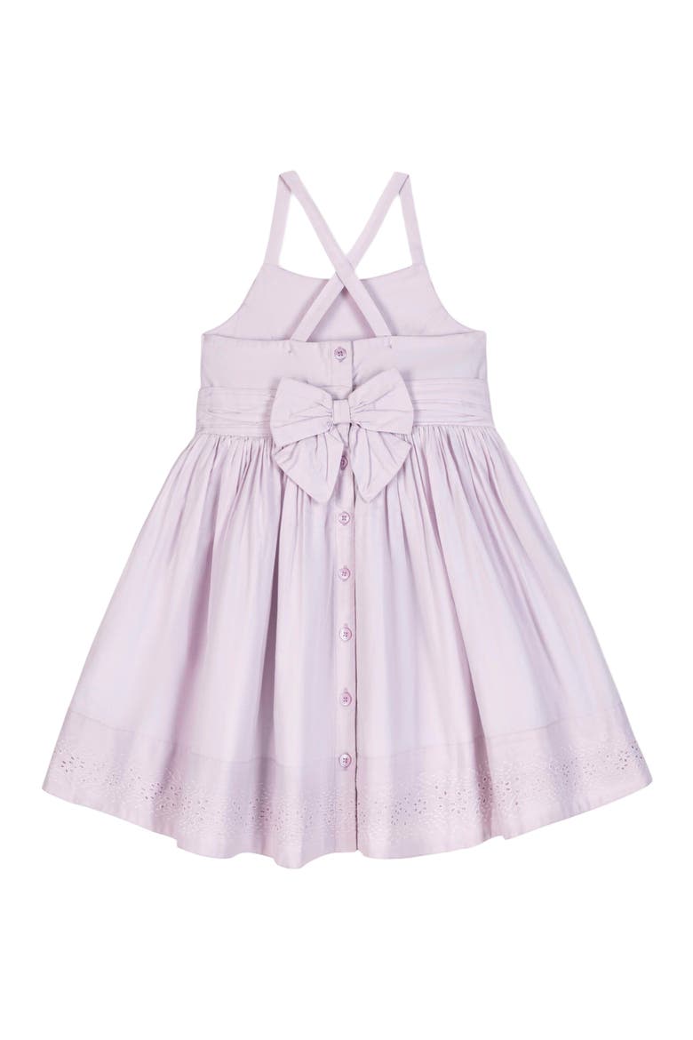 Girls' Organic Embroidered Special Sundress, Toddler, Alternate, color, Light Lavender