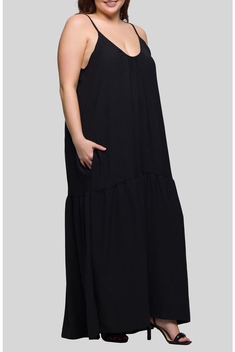Jersey Maxi Dress, Alternate, color, BLACK