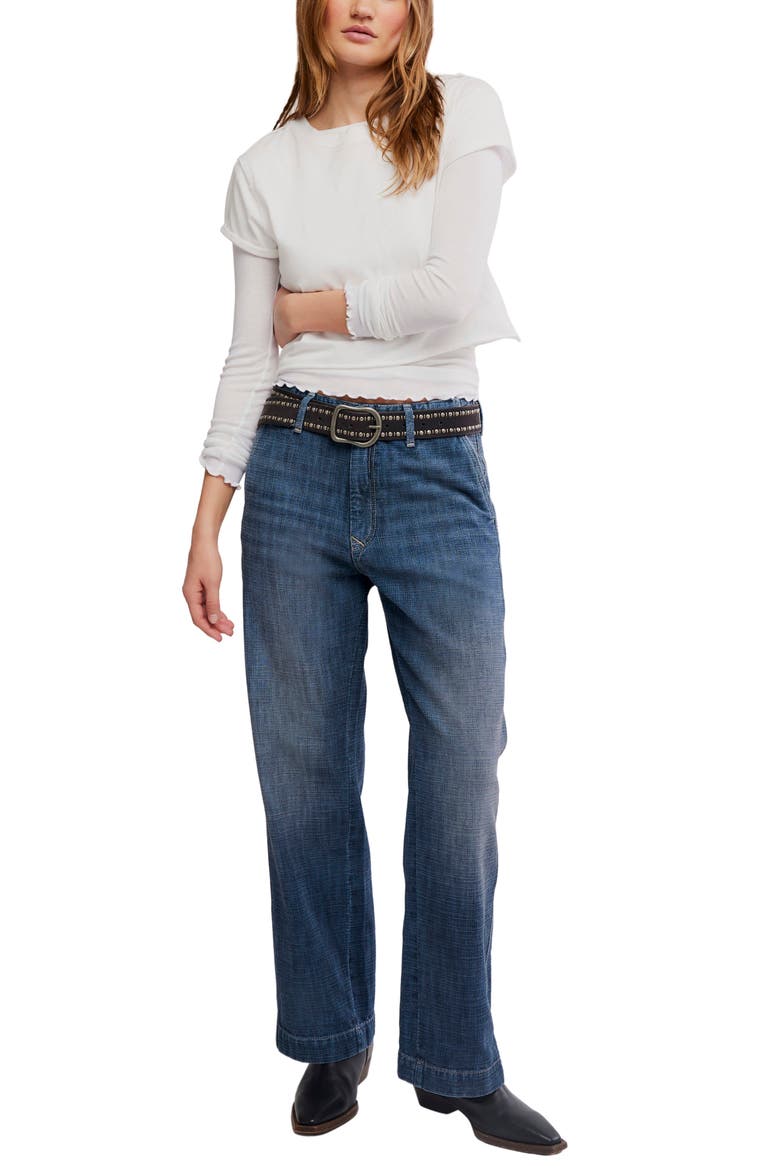 East Side High Waist Wide Leg Jeans, Alternate, color, RULEBREAKER