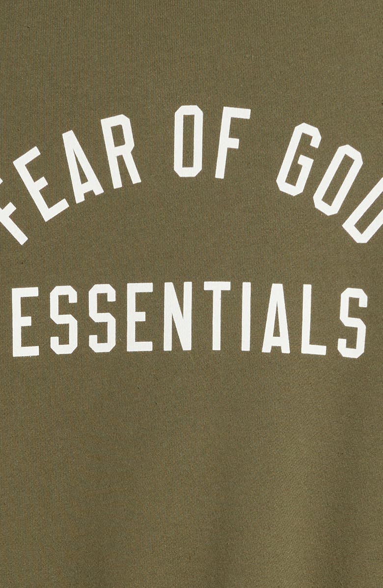 Fear of God Essentials Kids' Logo Hoodie, Alternate, color, 