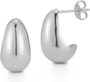 CHLOE AND MADISON Dome Hoop Earrings