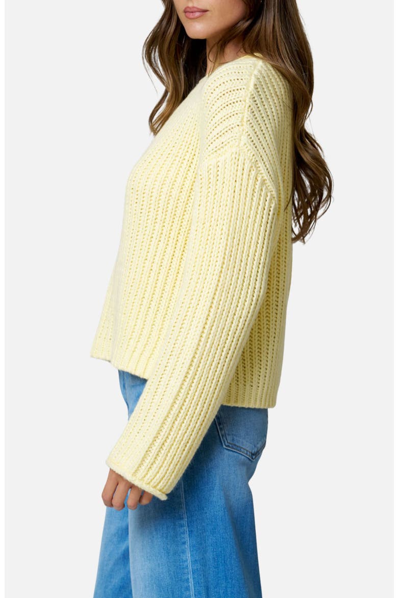 Roll Up Long Sleeve Sweater, Alternate, color, YELLOW