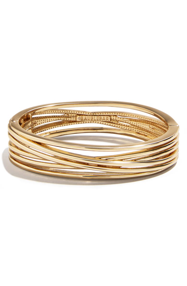 BaubleBar Iman Layered Bangle Bracelet, Main, color, Gold