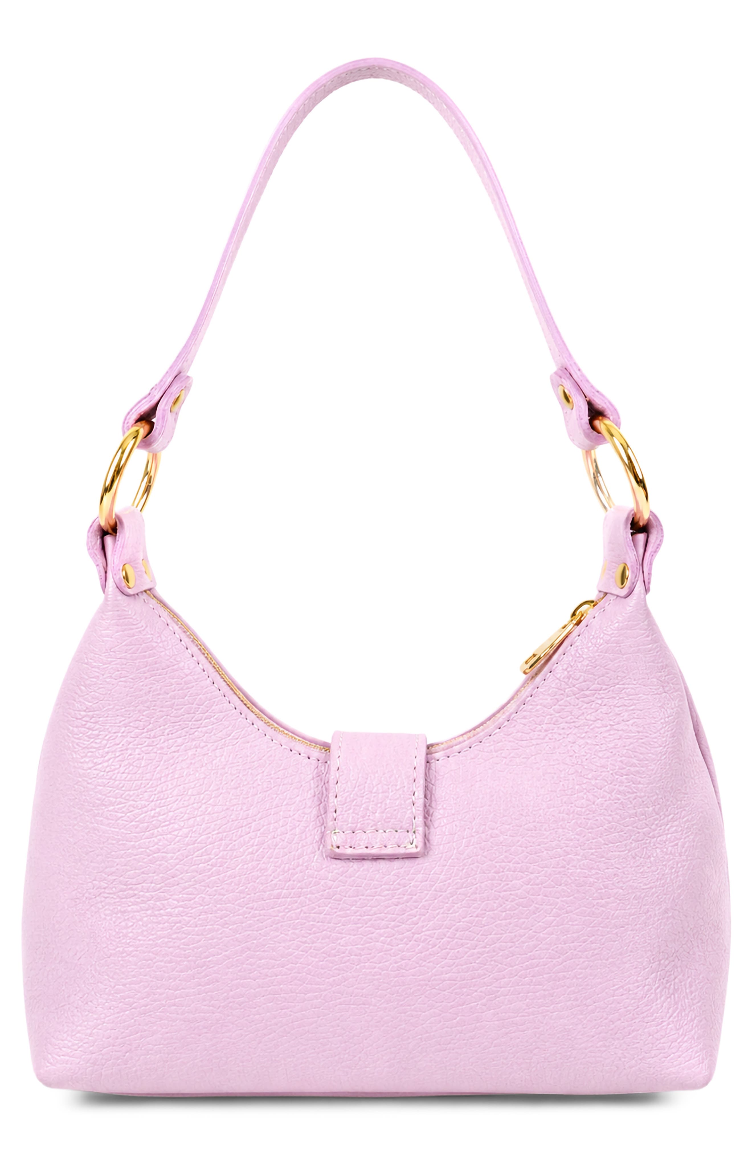 Giselle Leather Shoulder Bag, Alternate, color, PALE PINK