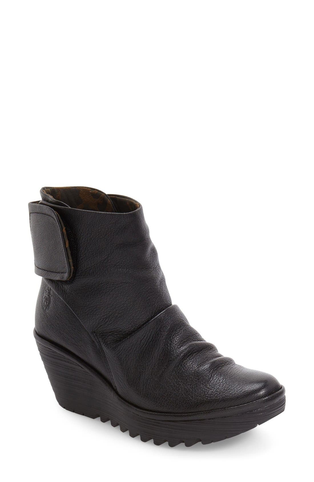 Fly London 'Yegi' Slouchy Platform Wedge Bootie, Main, color, 