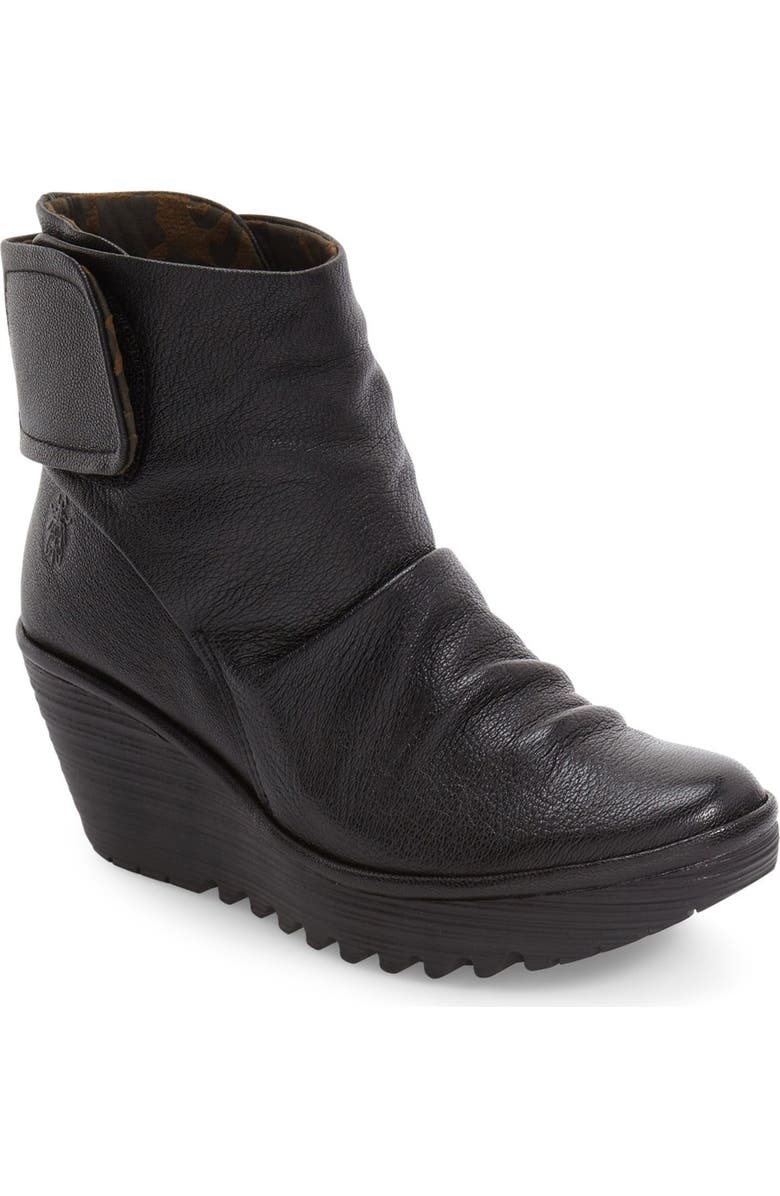 Fly London 'Yegi' Slouchy Platform Wedge Bootie, Main, color,