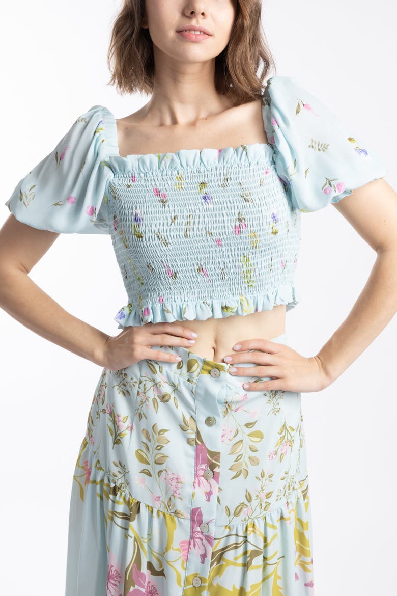 Reefa Skirt Set & Top, Alternate, color, Tiffany Blue