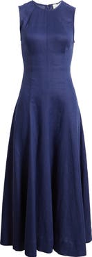 Reformation Cecila Sleeveless Linen Maxi Dress