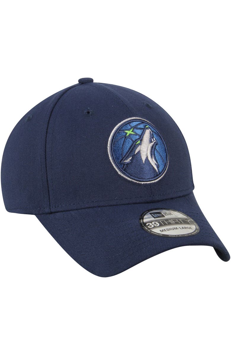 New Era Men's New Era Navy Minnesota Timberwolves Team Classic 39THIRTY Flex Hat, Alternate, color, Navy