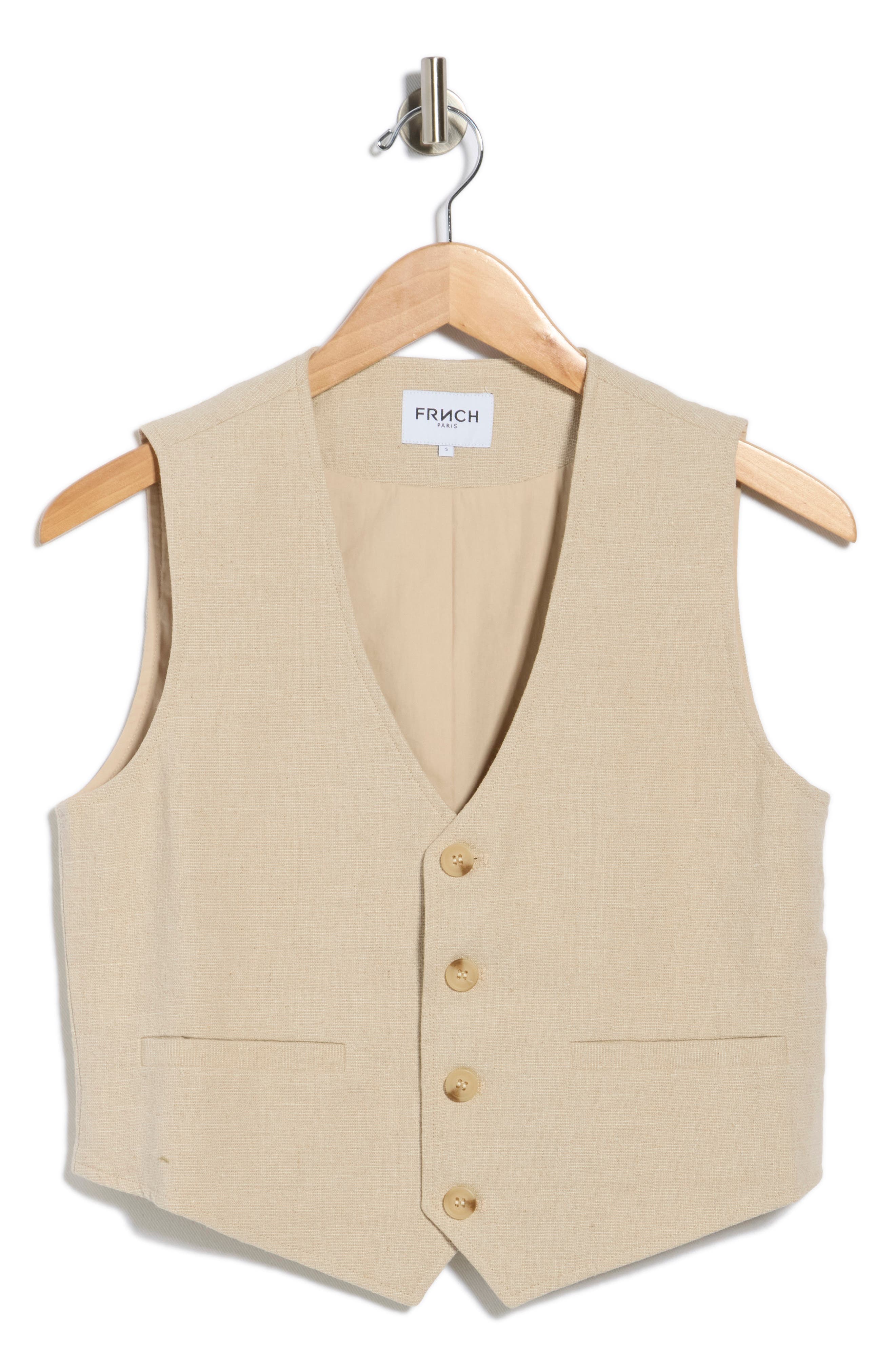 FRNCH Alix Linen & Cotton Vest