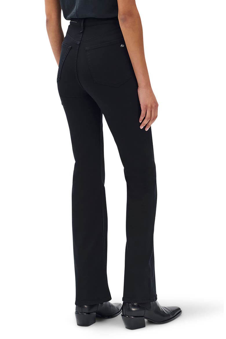 Flexi Peyton Mid Rise Full Length Bootcut Jeans, Alternate, color, BLACK