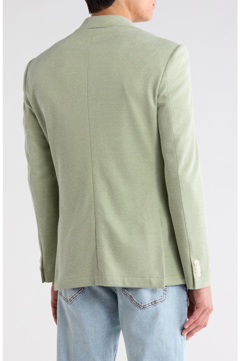 Bird's Eye Piqué Knit Sport Coat, Alternate, color, MINT