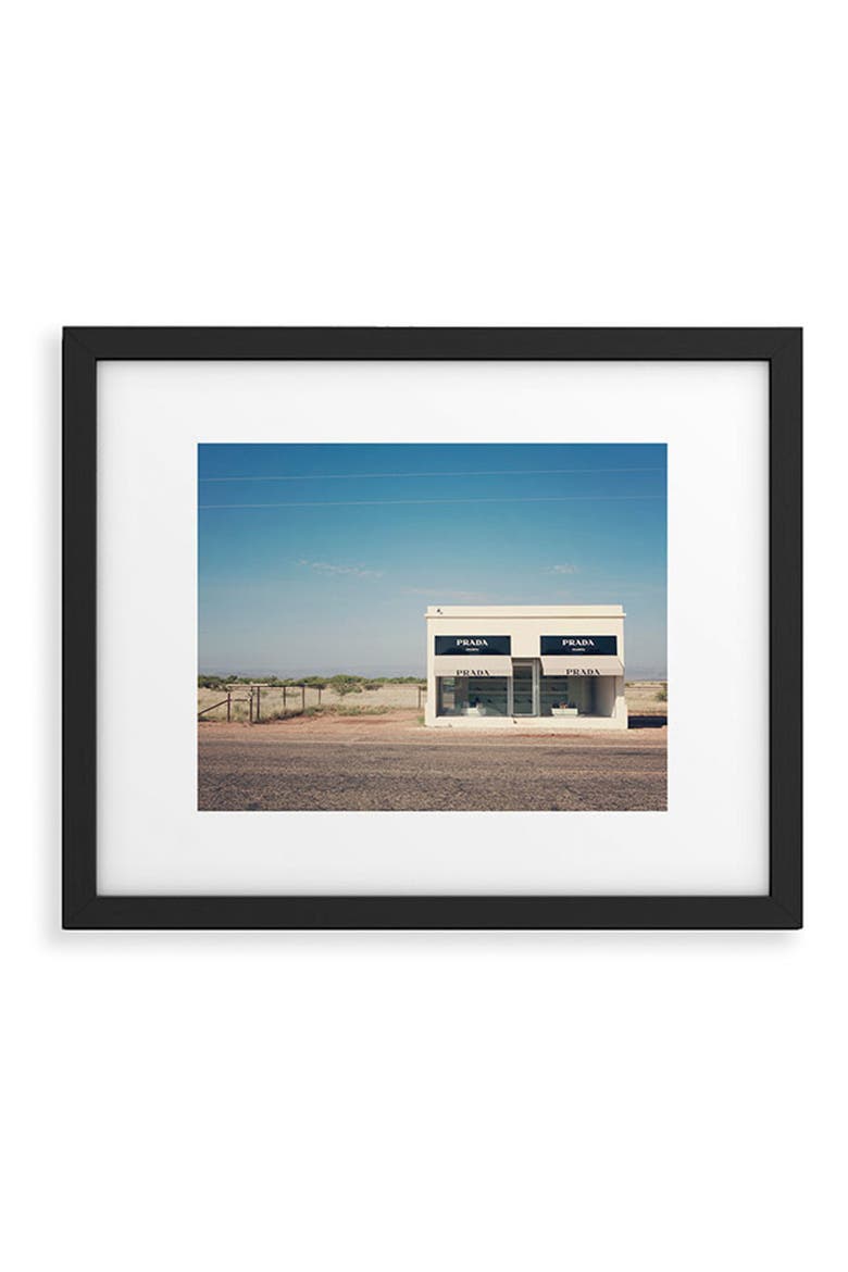 Irony in West Texas Framed Art Print, Main, color, BLUE