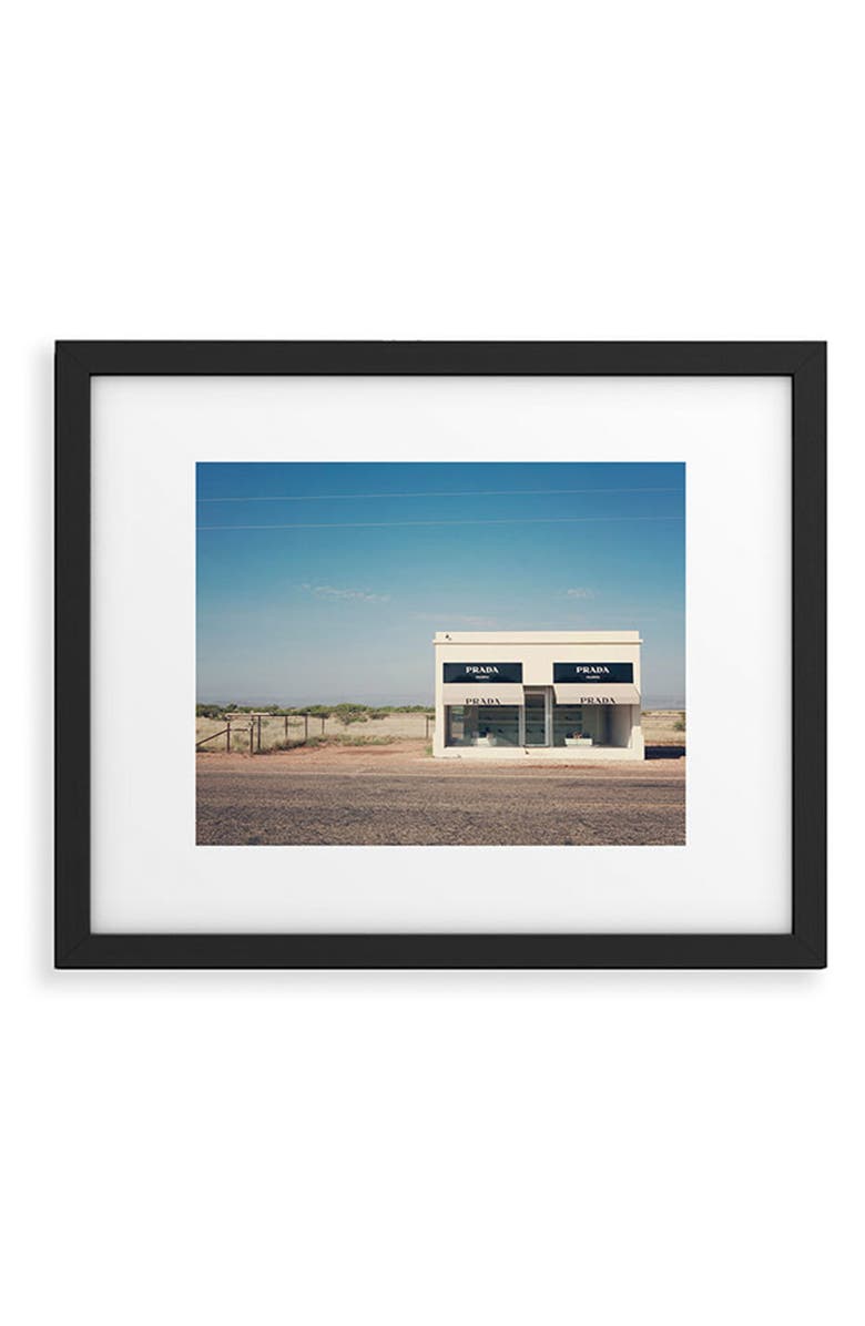 Deny Designs Irony in West Texas Framed Art Print, Main, color, Blue