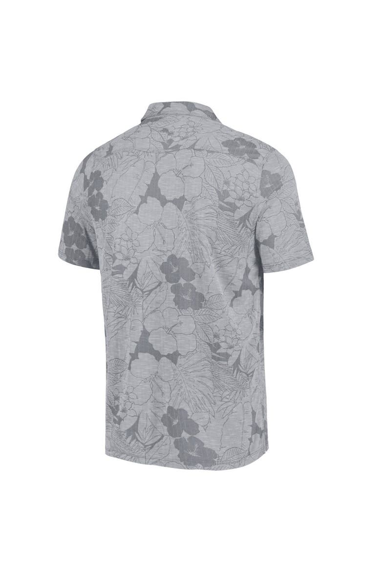Men's Tommy Bahama Gray Vanderbilt Commodores Miramar Blooms Polo, Alternate, color, Gray
