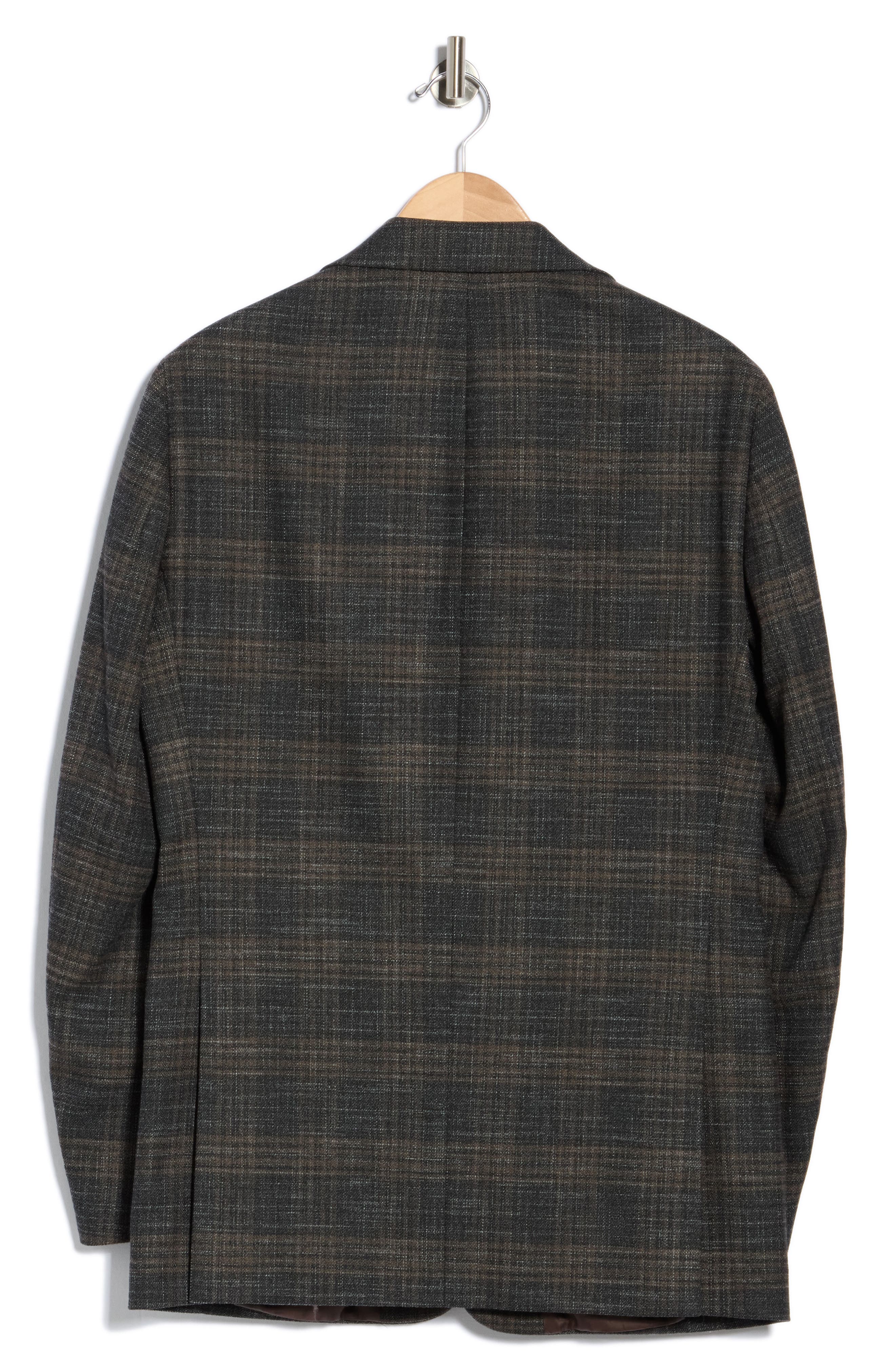 Plaid Notch Lapel Sport Coat