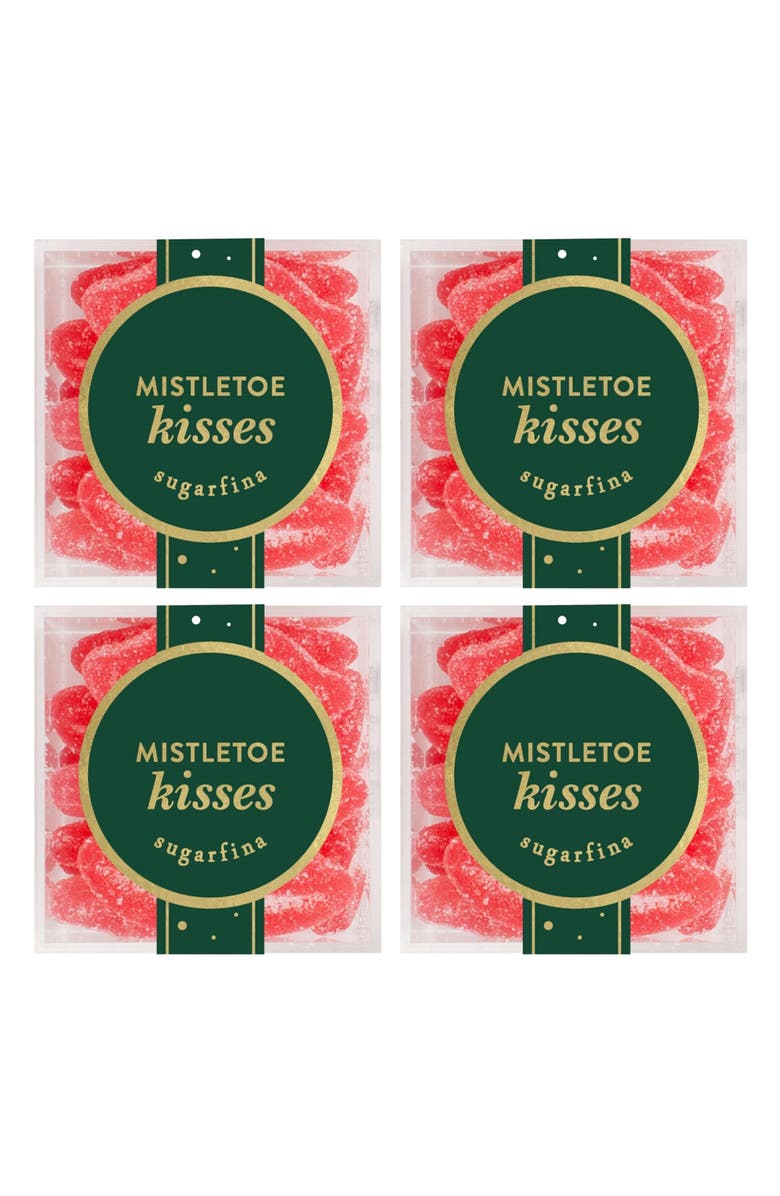 sugarfina Mistletoe Kisses Set of 4 Candy Cubes, Main, color, 