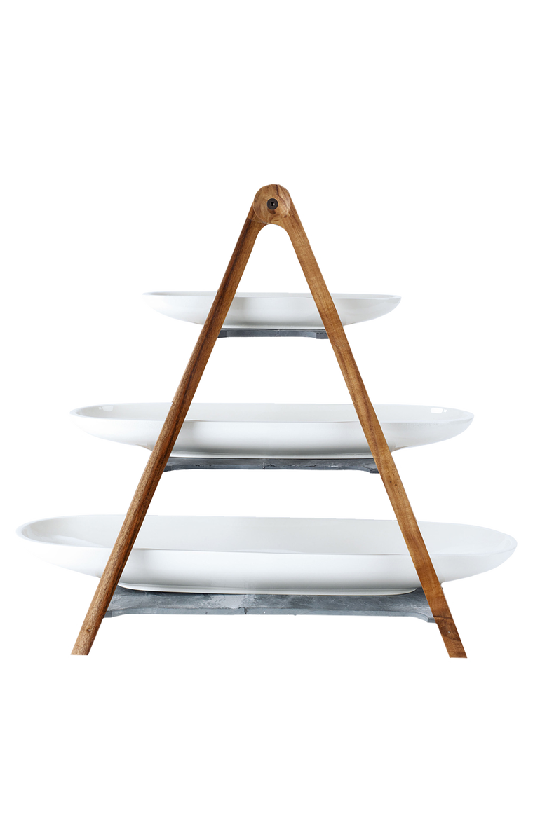 Villeroy & Boch Artesano Original Eye Catcher Centerpiece  Set of 4 pieces, Main, color, White