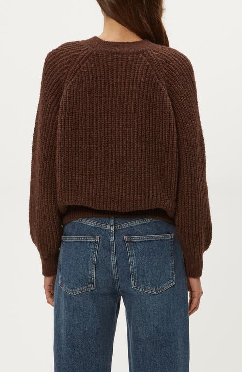 Michael Stars Indra Crewneck Sweater In Brown