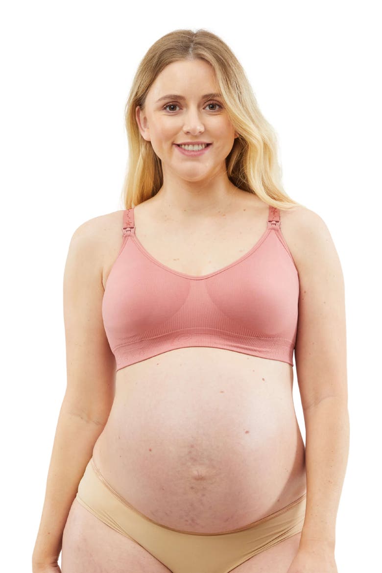 Rock Candy Seamless Padded Luxury Nursing Bra, Main, color, Rosewood