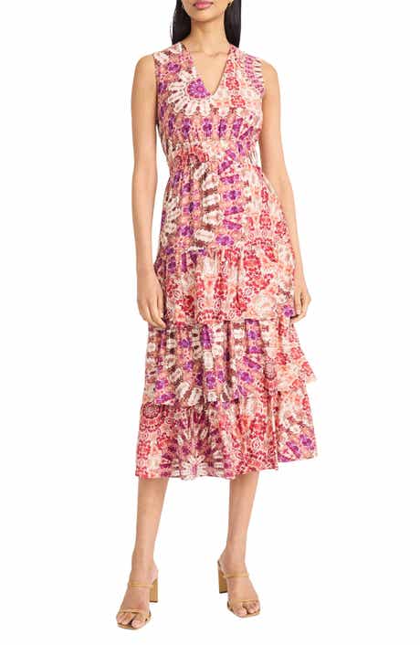 The Good Journey Ruffle Tiered Midi Dress