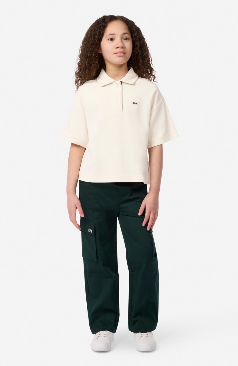 Lacoste Kids
 Stretch Cotton Piqué Oversize Polo, Alternate, color, Lapone