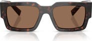 Prada 55mm Rectangular Sunglasses