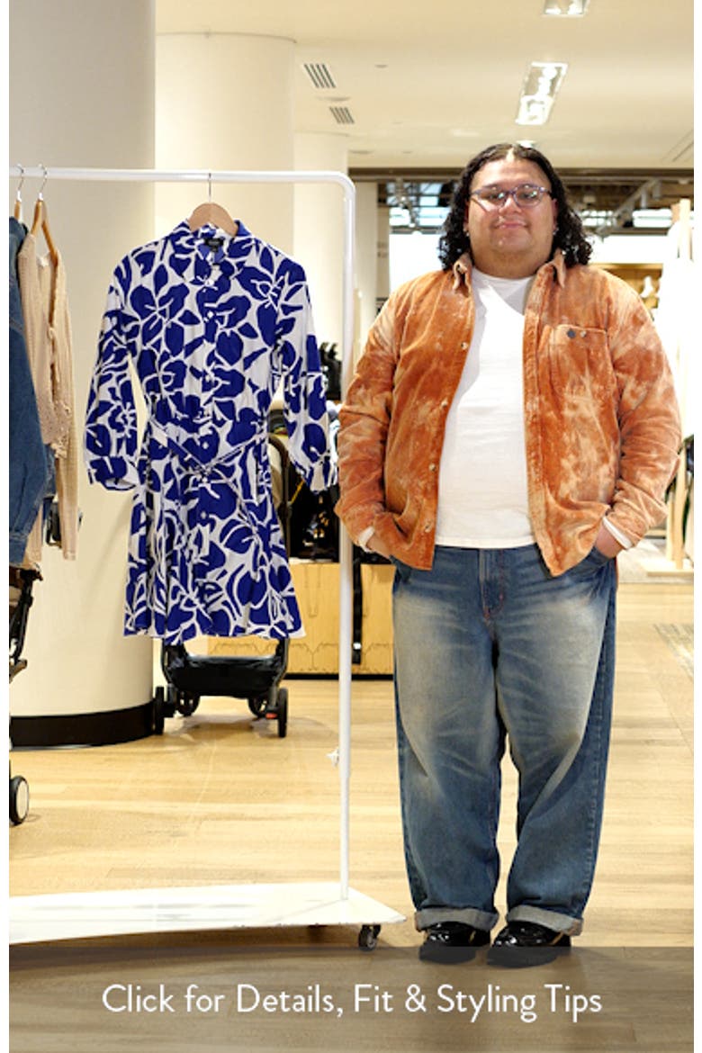 Belted Long Sleeve Cotton Shirtdress video