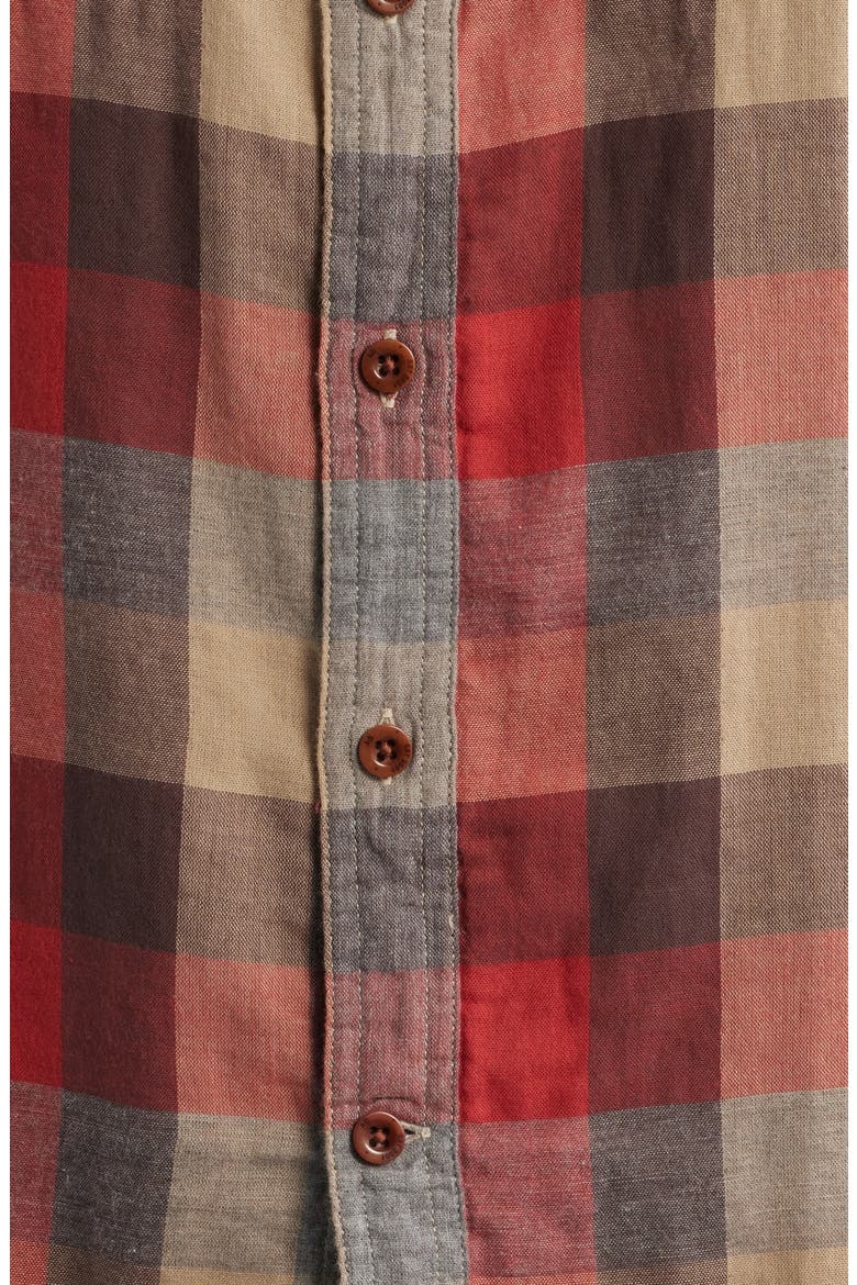 Mason Plaid Button-Up Work Shirt, Alternate, color, CLAY MULTI