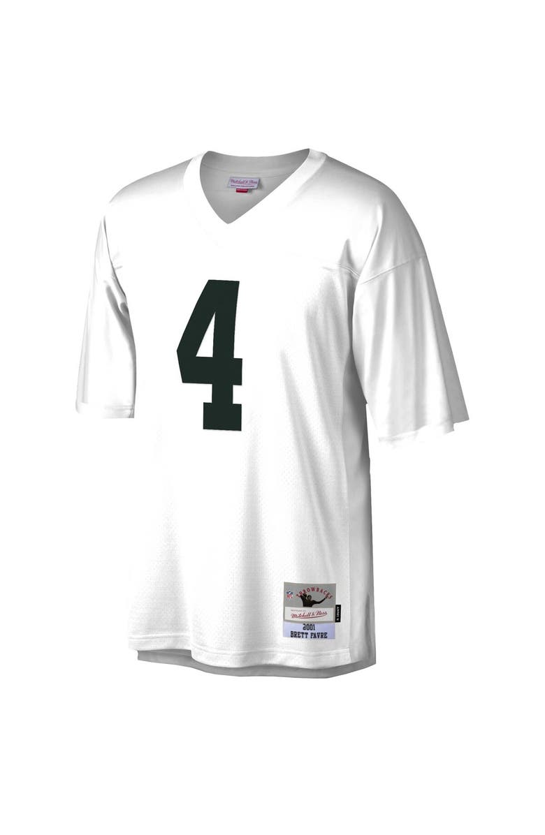 Mitchell & Ness Men's Mitchell & Ness Brett Favre White Green Bay Packers Legacy Replica Jersey, Alternate, color, 