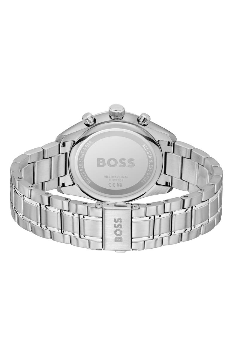BOSS Grand Prix Bracelet Watch, 44.5mm, Alternate, color, Blue