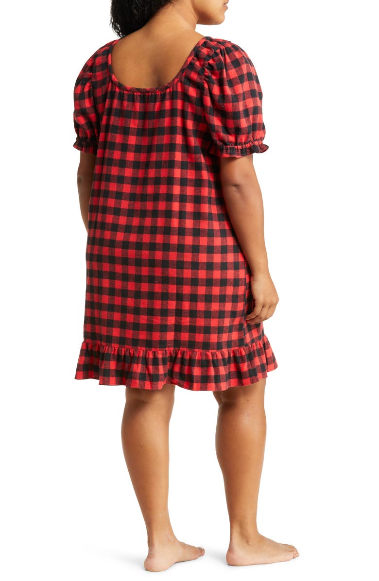 Nordstrom Matching Family Moments Buffalo Check Cotton Nightgown, Alternate, color, 