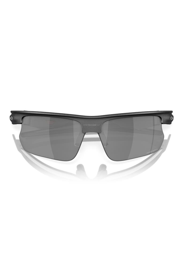 Bisphaera 68mm Prizm™ Gradient Oversize Polarized Rectangular Sunglasses, Alternate, color, BLACK GREY