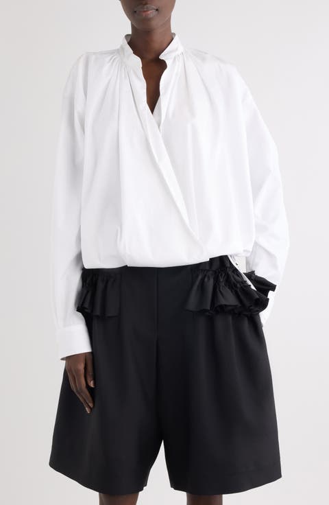 Cenver Firework Embroidered Cotton Poplin Button-Up Shirt