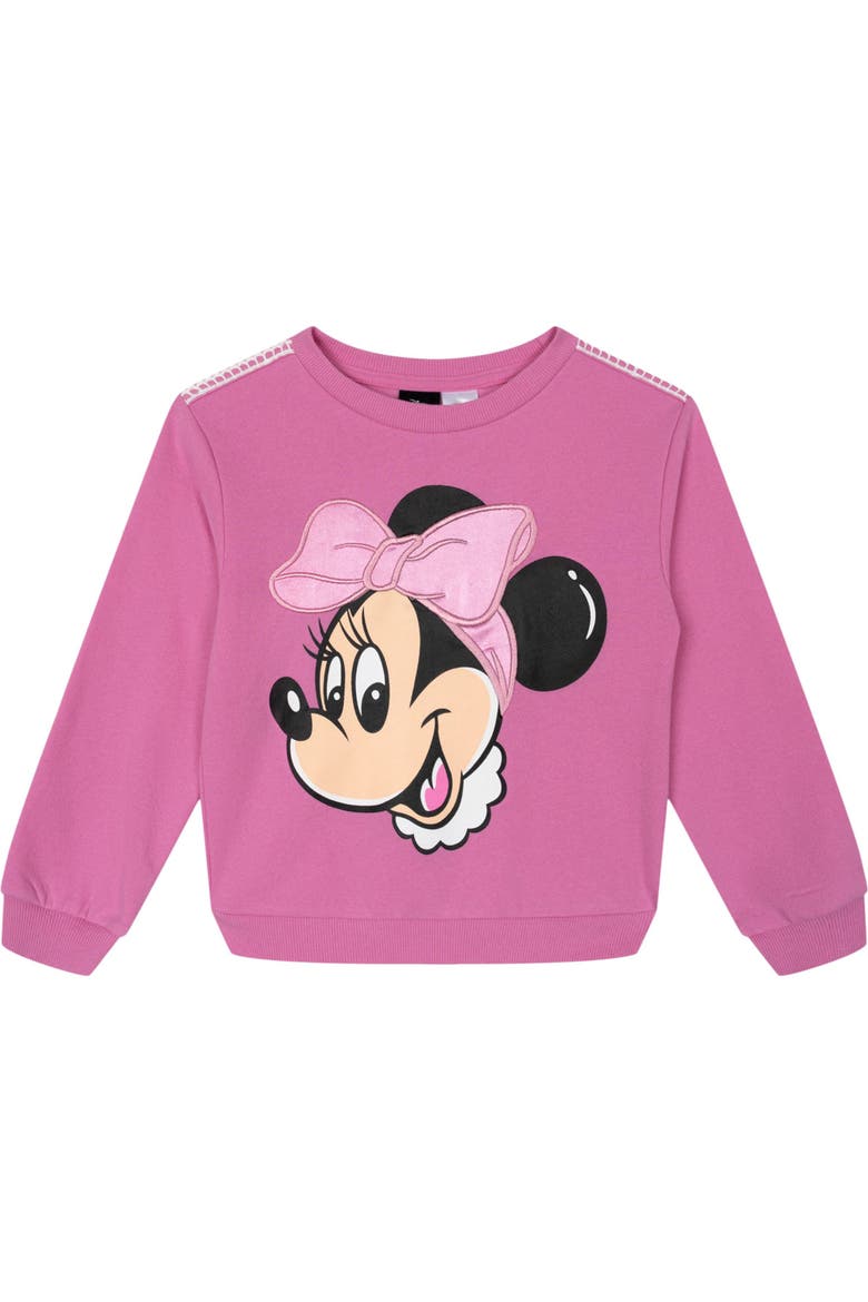Minnie Mouse Fleece 2-Piece Sweatshirt and Pants Set, Alternate, color, Bright Pink Minnie