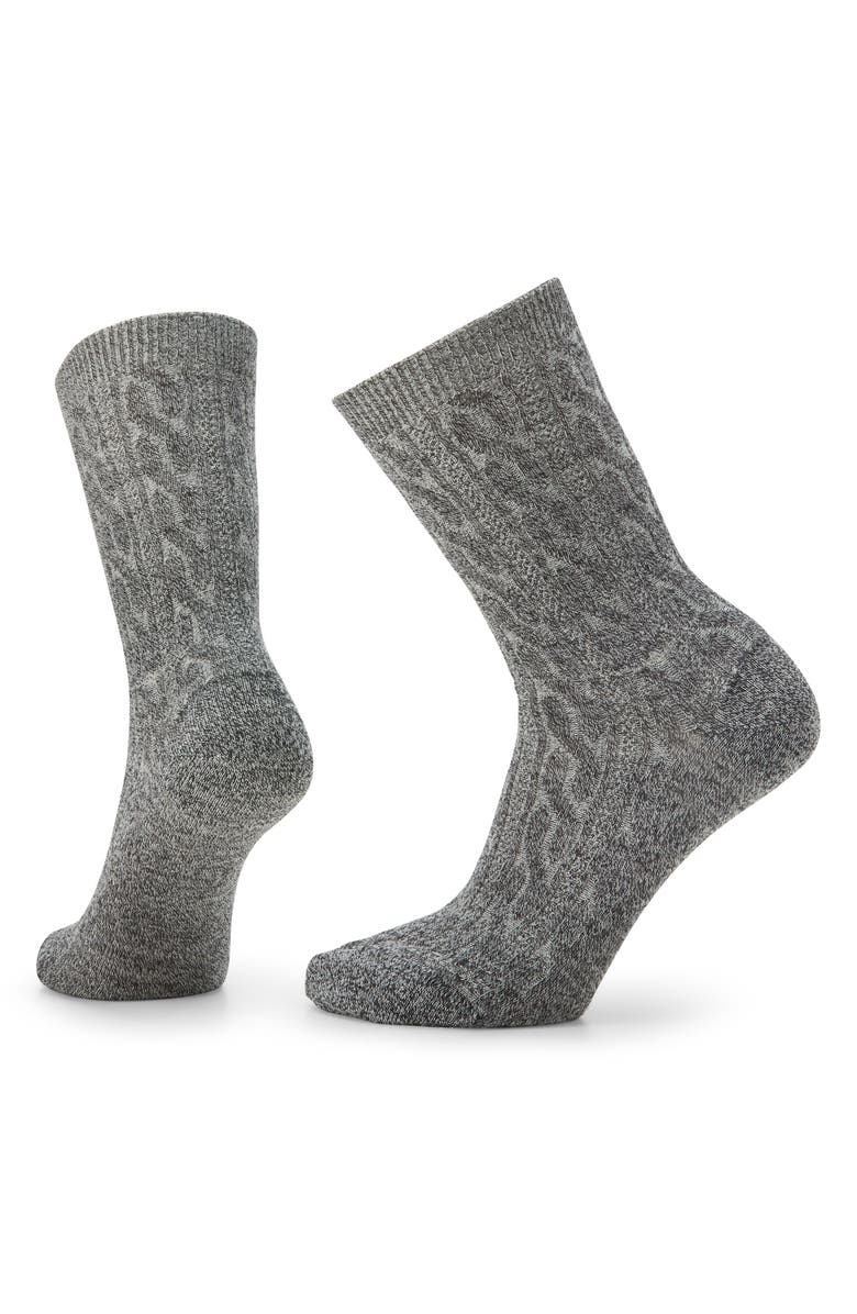 Smartwool Everyday Cable Knit Merino Wool Blend Crew Socks, Main, color, Natural