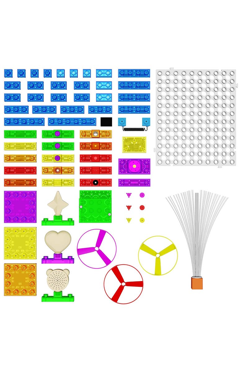 E-Blox Eblox Circuit Blox Byo Glowing Led Fm Radio 395 Projects,Ages 8+, Alternate, color, Multicolored