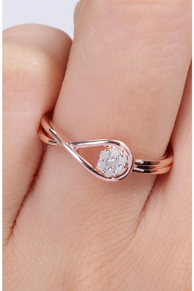Diamond Infinity Promise Ring, Alternate, color, ROSE