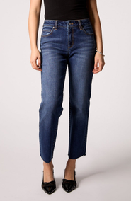 BLUE REVIVAL Quinn Mid Rise Straight Jean
