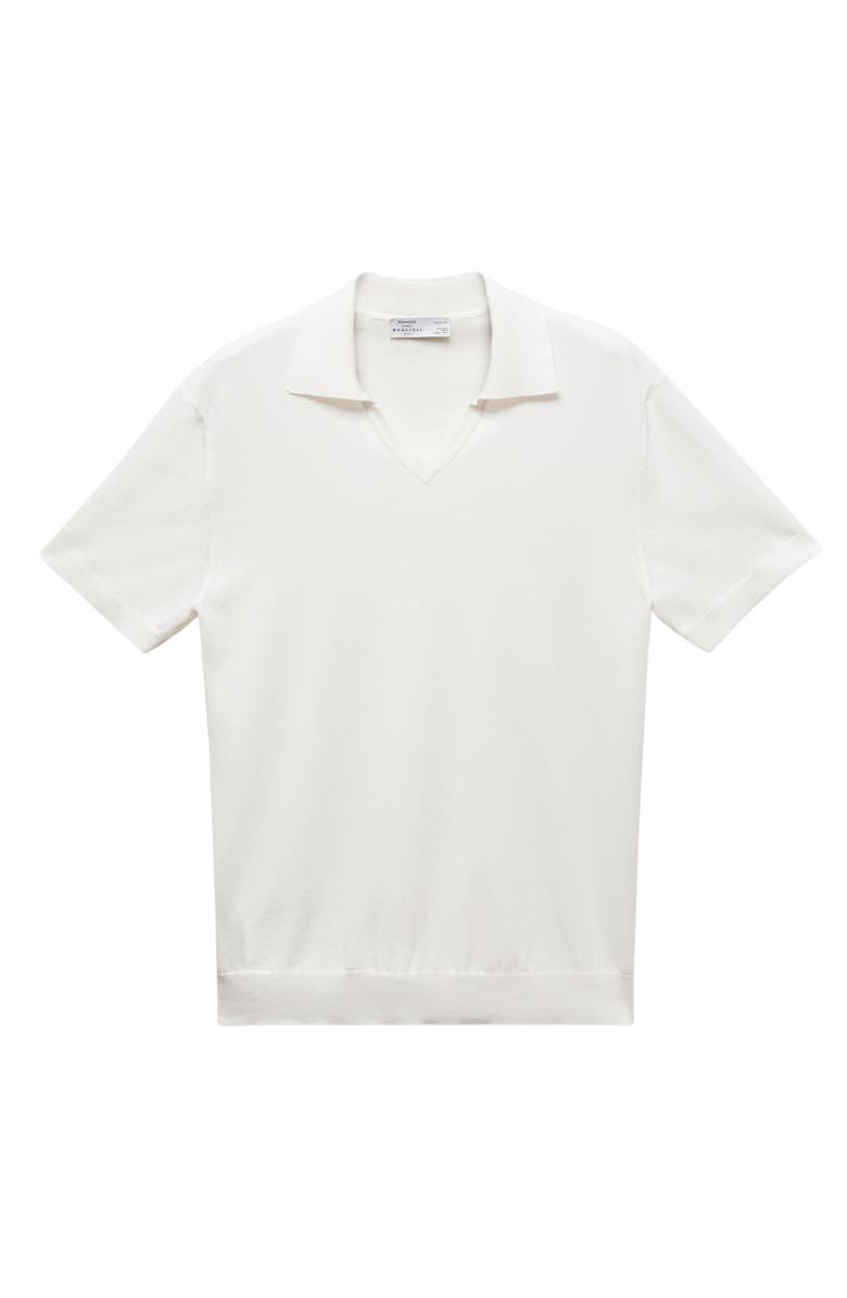 MANGO Johnny Collar Cotton Polo Sweater, Alternate, color,