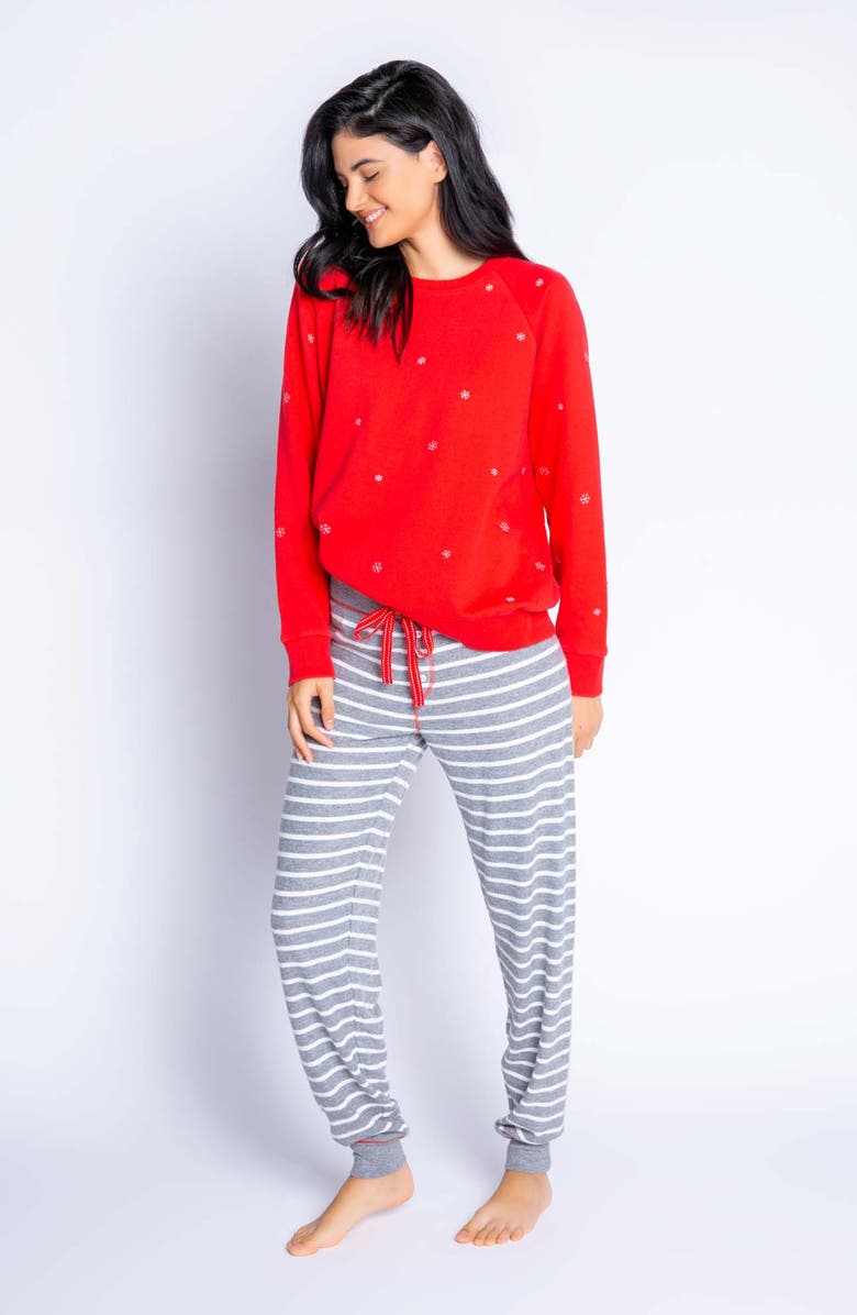 PJ Salvage Joyful Pajama Top, Alternate, color,