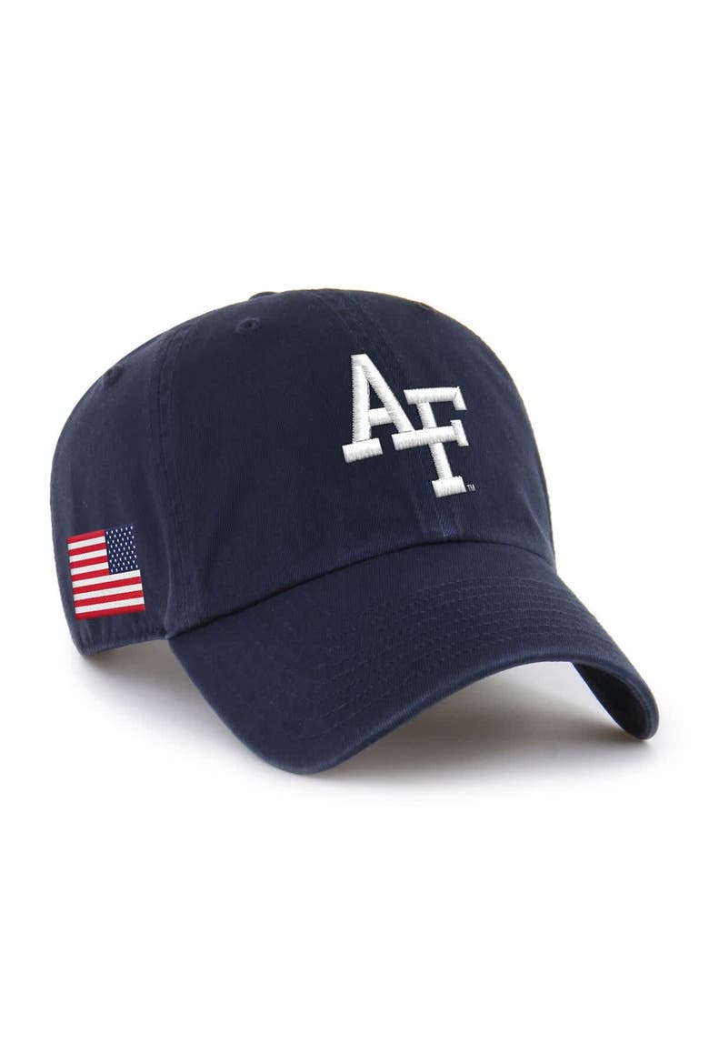 Men's '47 Navy Air Force Falcons Americana Heritage Clean Up Adjustable Hat, Main, color, Navy