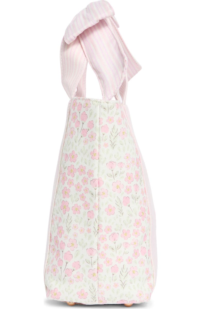 Nanette Lepore Bow Handle Tote, Alternate, color, Pretty Petals-Pink Gingham