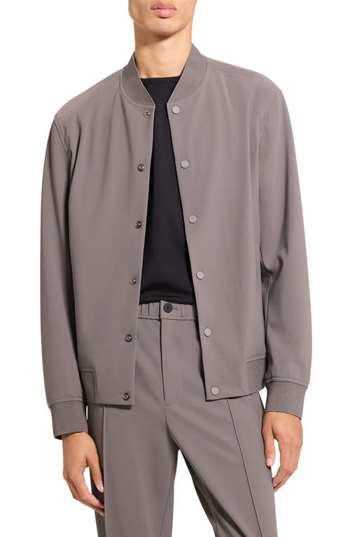 Theory Murphy Bomber Jacket In Precision Ponte In Gray