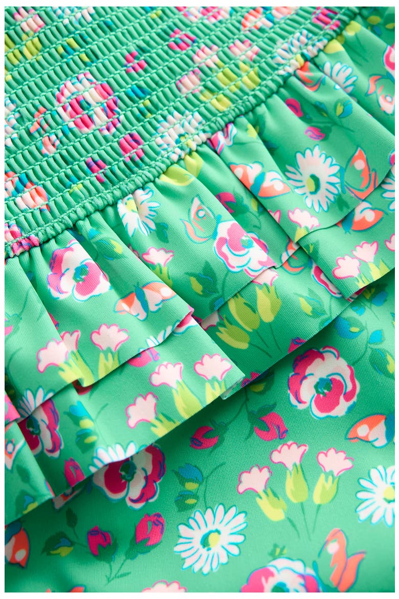 Kids' Smocked Two-Piece Swimsuit, Alternate, color, AQUAMARINE BUTTERFLY FLORAL