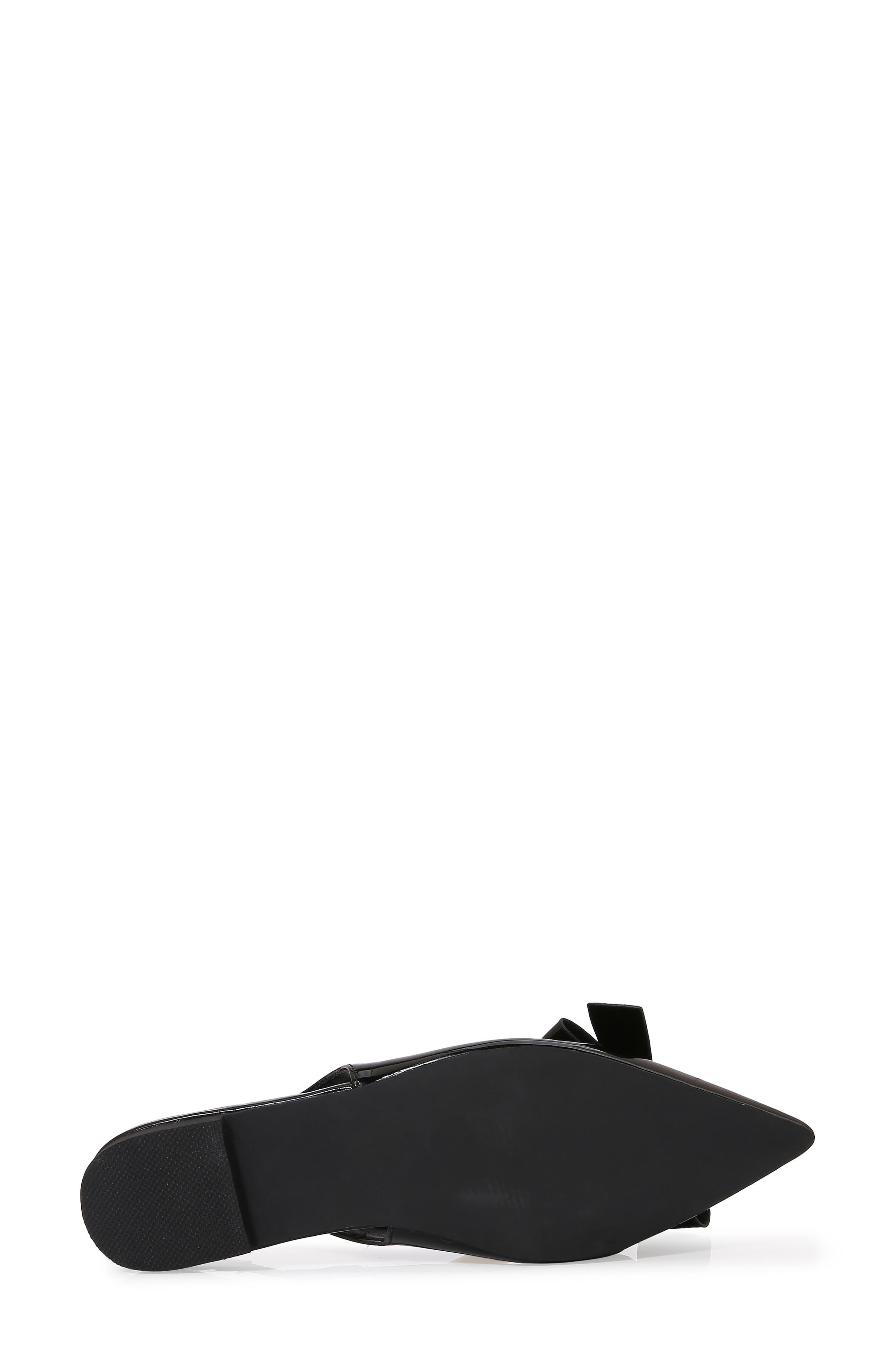 BERNESS Bow Slingback Flat, Alternate, color, Black